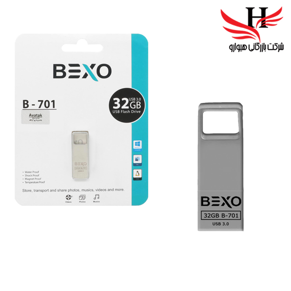 تصویر فلش مموری  USB0.3 بکسو با ظرفیت 32 گیگ مدل B-701
